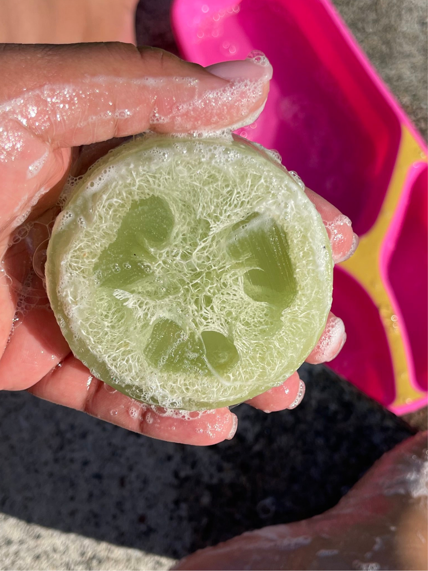 Luffa Foot Soap Bar